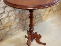 Table haute selette marquetée en bois